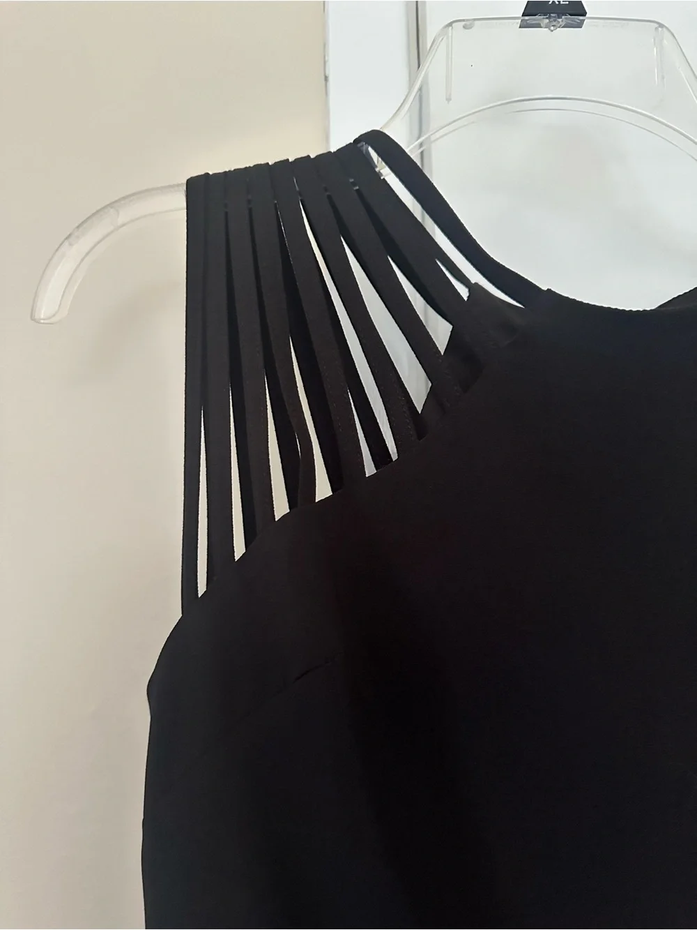 Dress the Population Sleeveless Black Strappy-Neck Bodycon Dress - Picture 3 of 5